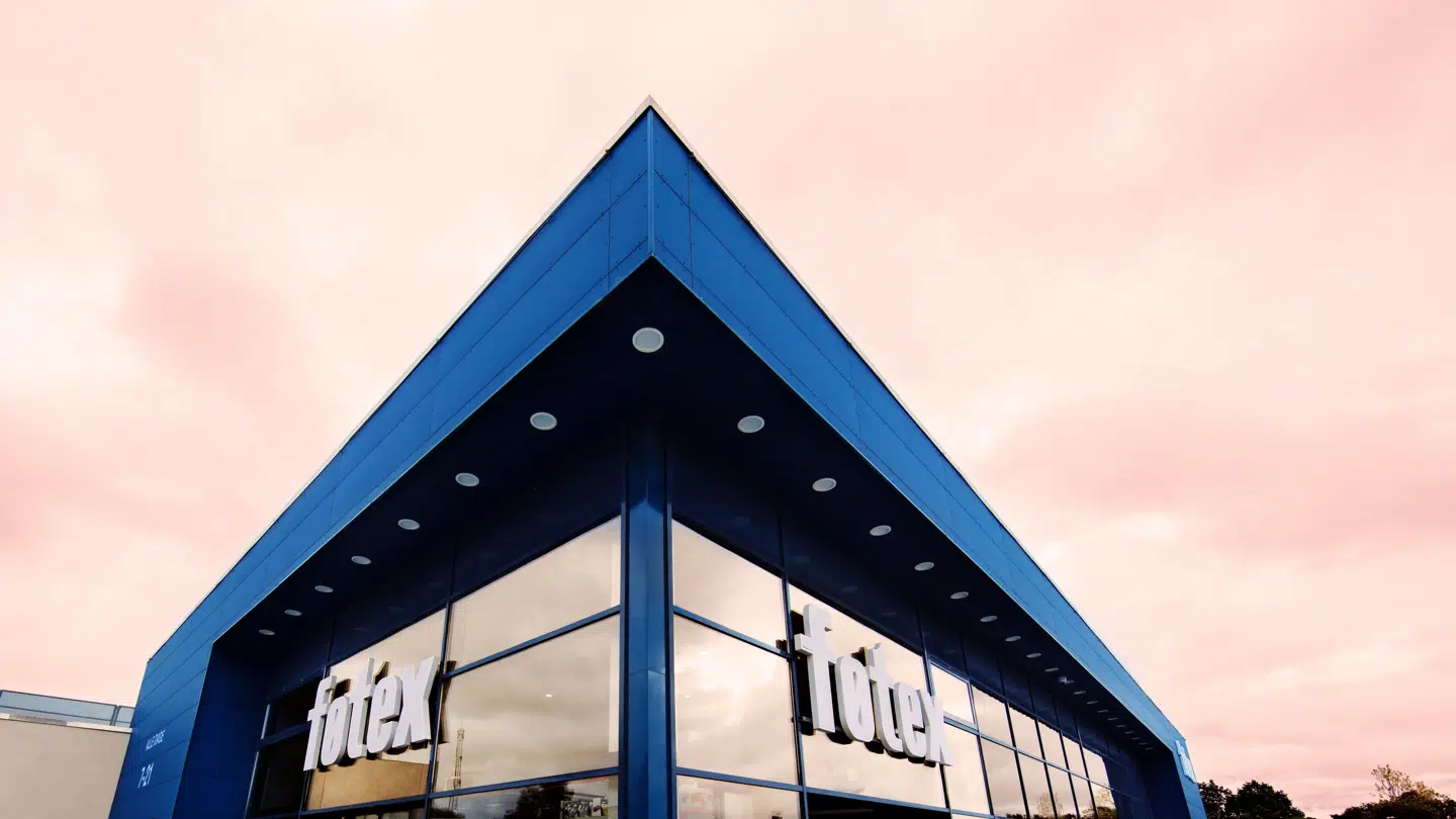 Her ses billede af det nyrenoverede Føtex i Kokkedal ude fra,