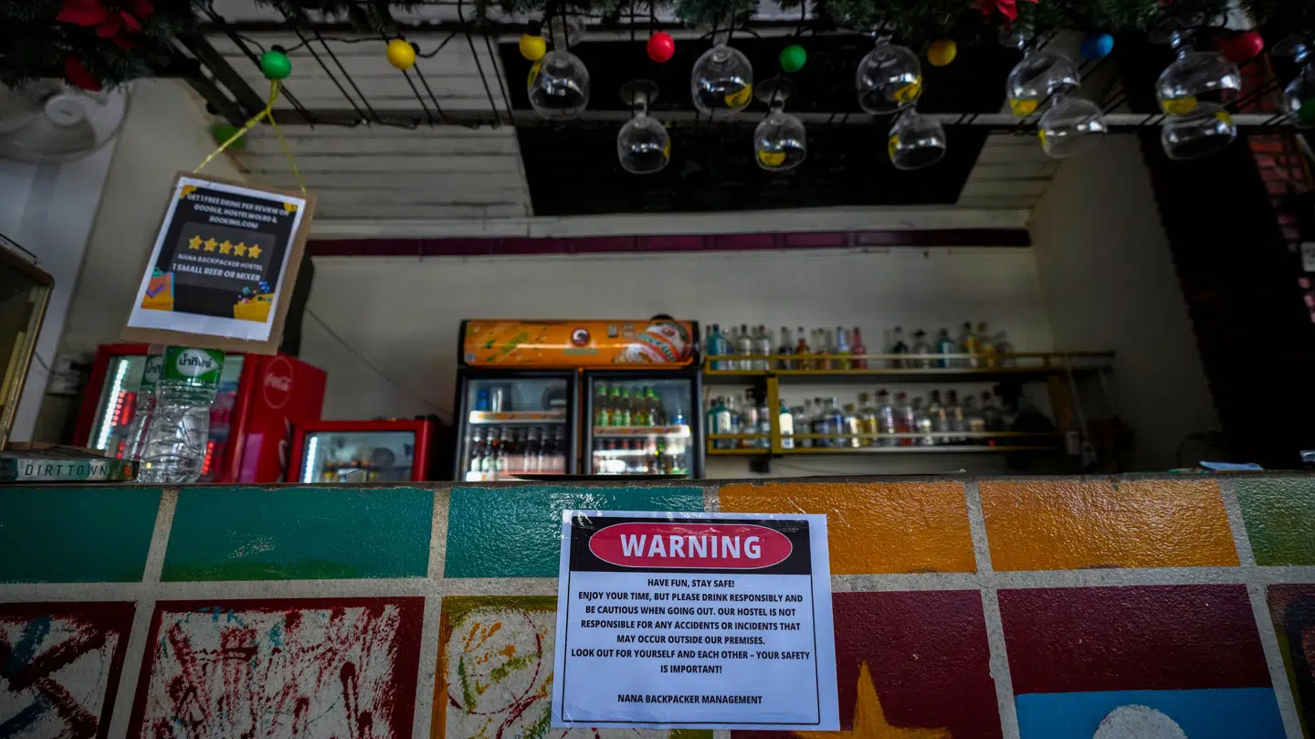 Baren på Nana Backpackers i Vang Vieng, Laos.