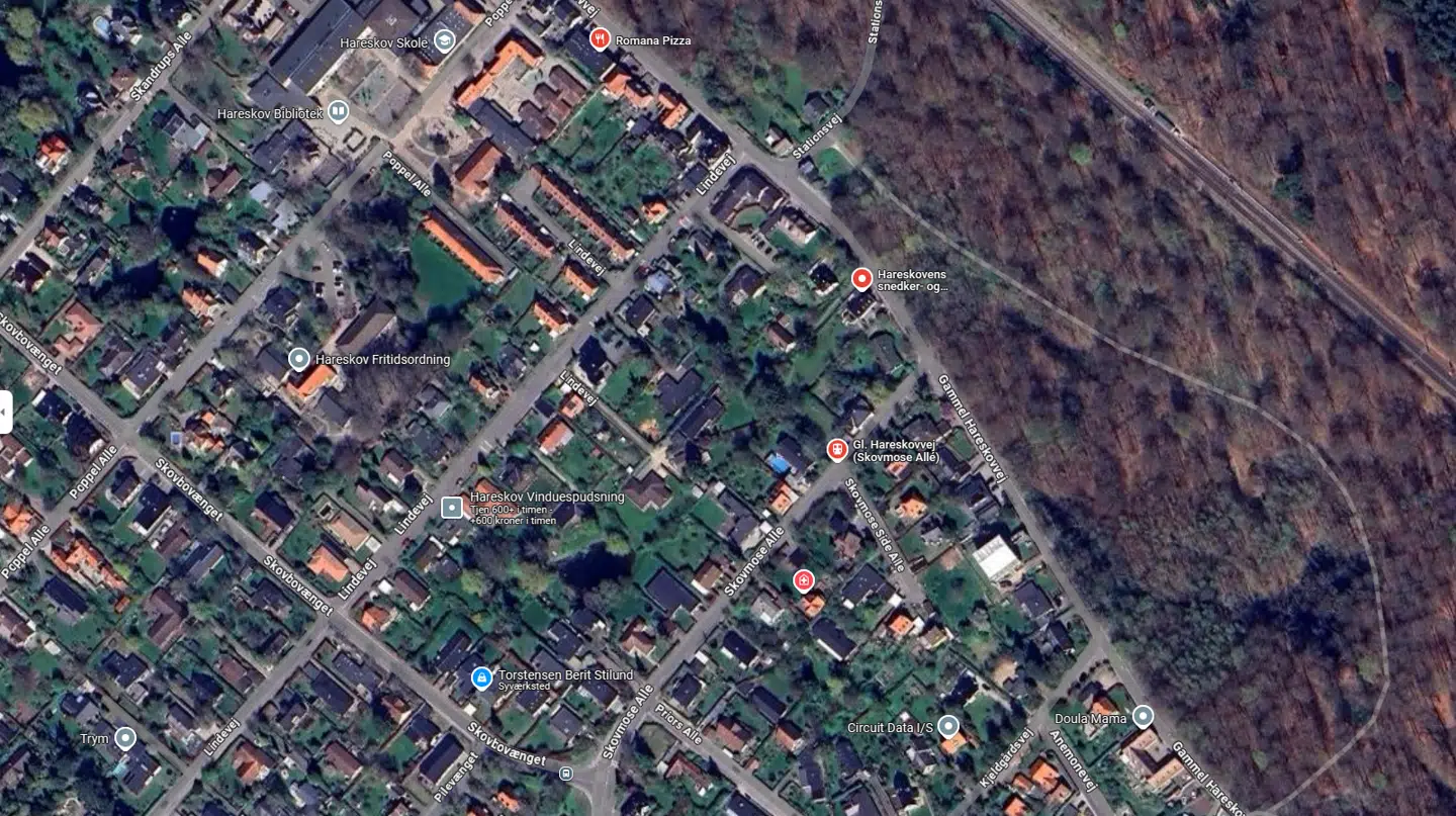 Det er i dette område, at den 12-årige pige blev antastet af en mand i en bil.