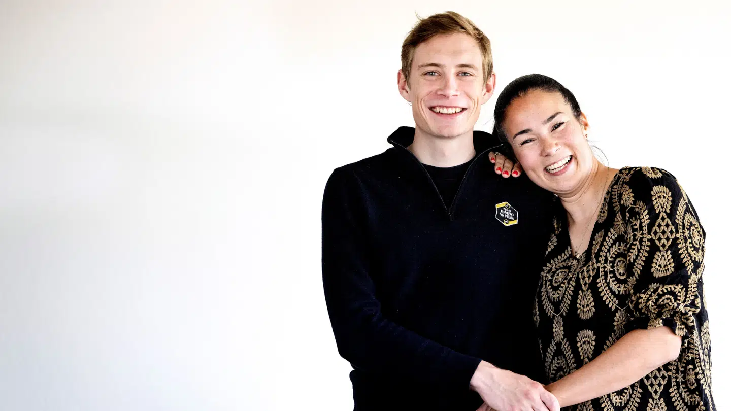 Jonas og Trine Vingegaard er nu forældre til to.