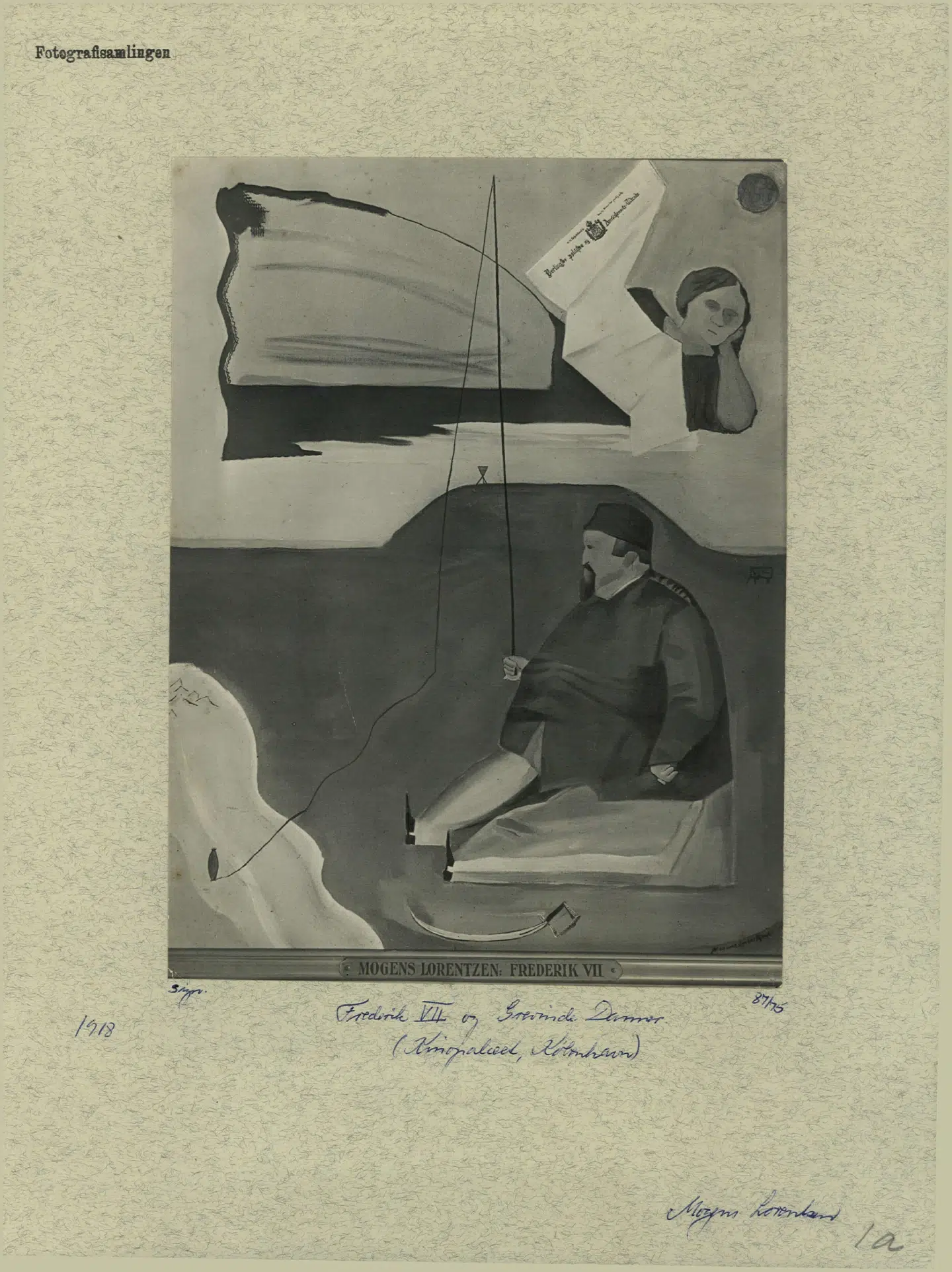 Et af de efterlyste værker. Her er det maleriet, der hedder Frederik 7. og Grevinde Danner, som er malet af Mogens Lorentzen.