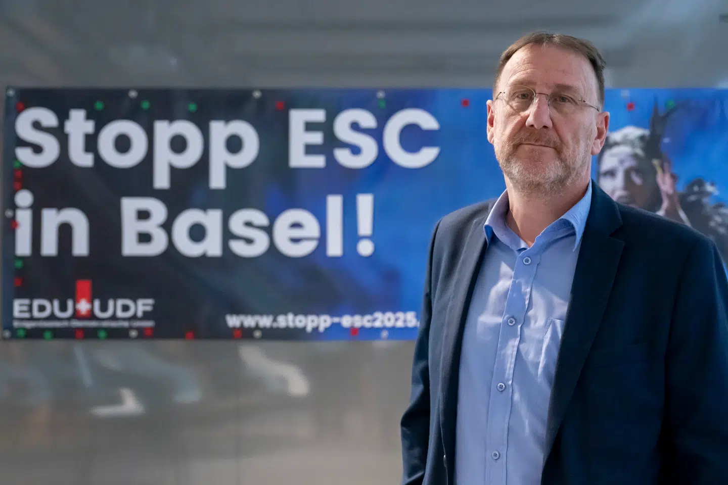 Daniel Frischknecht er præsident for EDU, som på landsplan har omtrent 1 procents opbakning. Foto: Georgios Kefalas, Scanpix