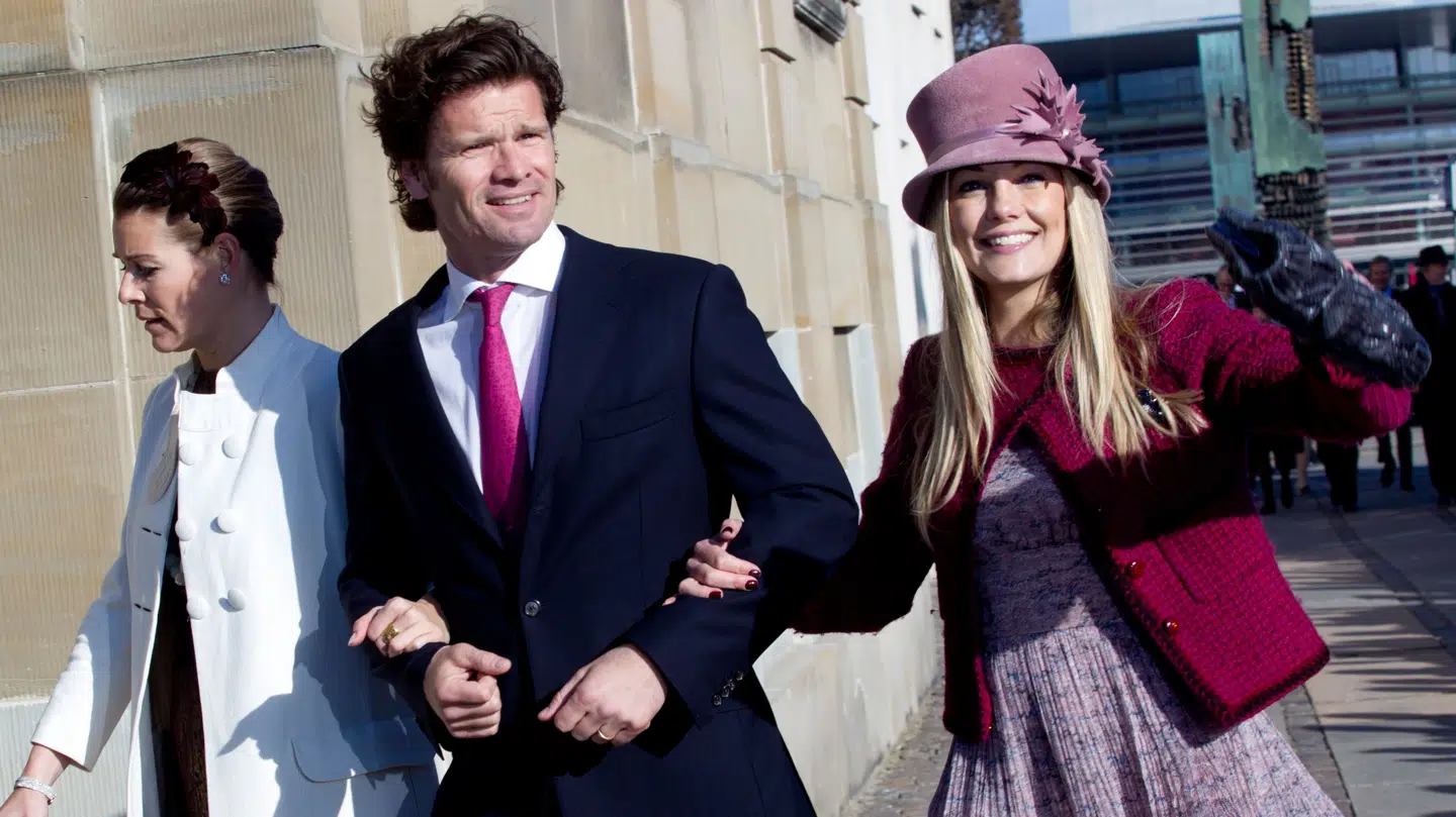 Johan Wedell-Wedellsborg i 2011, hvor han havde Caroline Fleming under armen til en kongelig barnedåb.