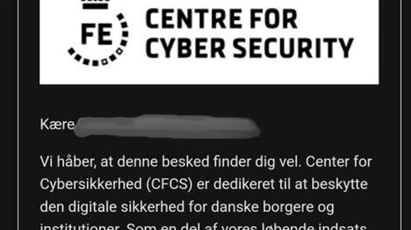 Sådan ser beskeden, som man ikke skal svare på, ud.