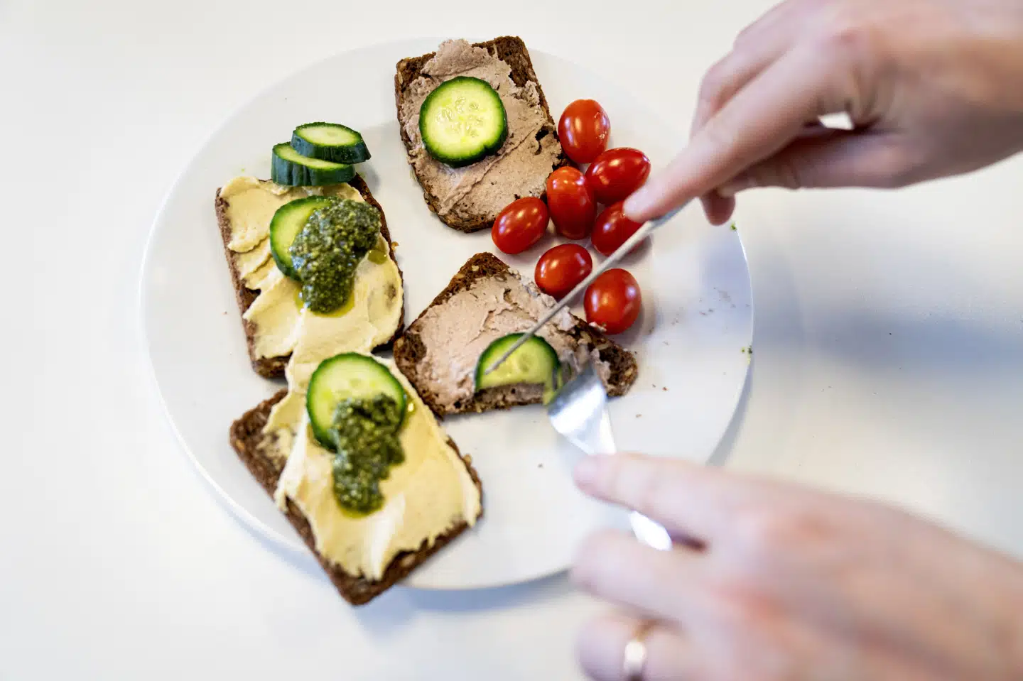 Syv procent får rugbrød med pålæg til aftensmad på en typisk aften. (Arkivfoto).