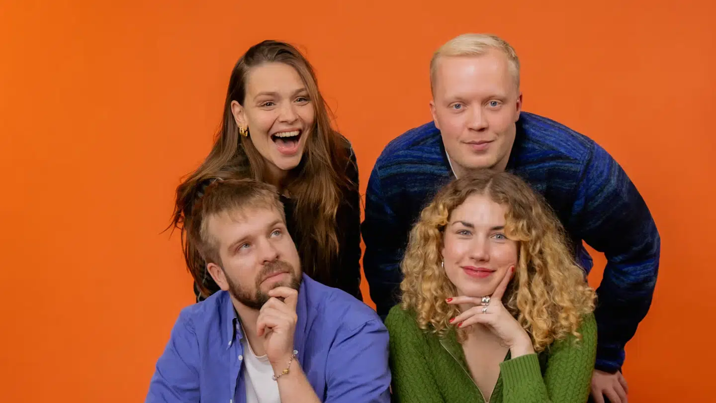 Barbara Gjerluff Nielsen, Frederik Hjerrild, Sofus Peder Faber Laursen og Anna Tychsen skal fremover sende direkte om morgenen og fredag eftermiddag.