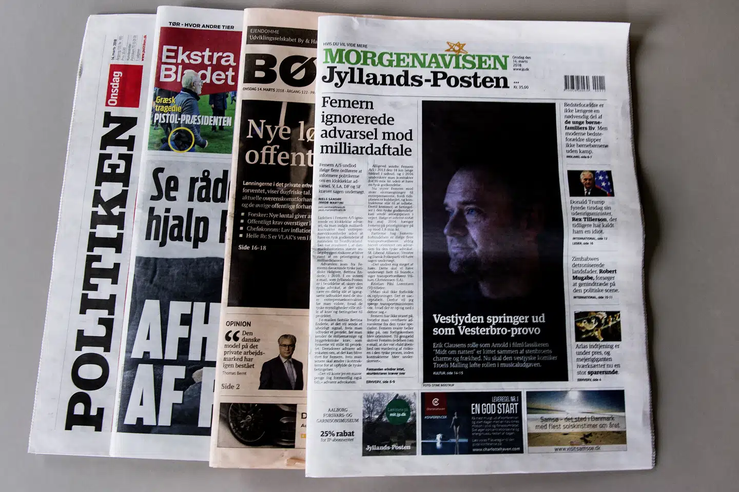 Jyllands-Posten har foretaget en større gennemgang af en række artikler skrevet af freelanceskribent Lasse Skytt i plagiatsag. (Arkivfoto).