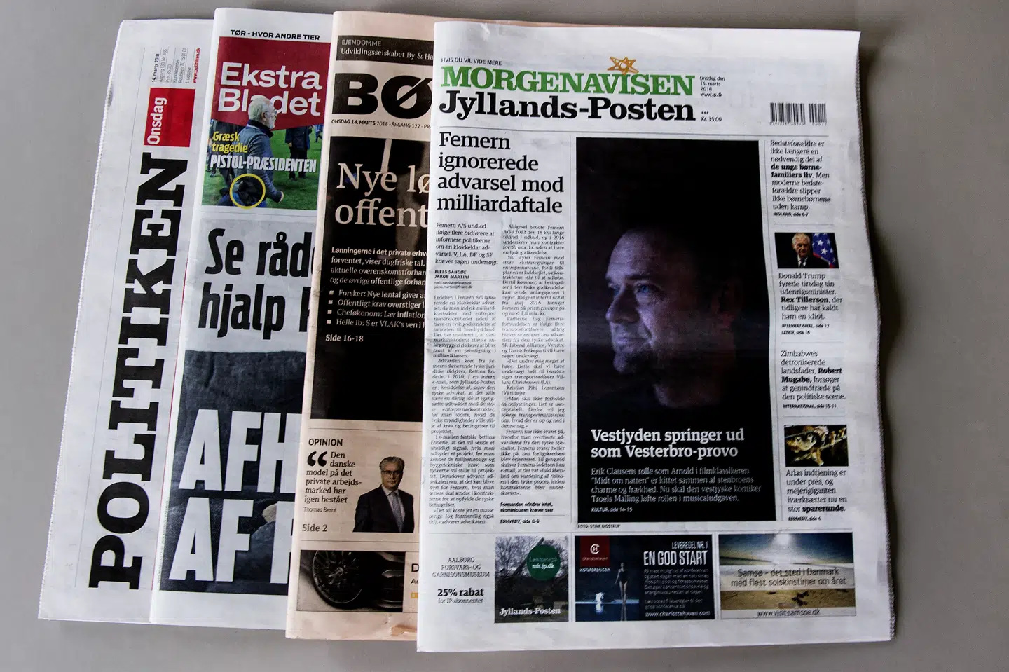 Jyllands-Posten har foretaget en større gennemgang af en række artikler skrevet af freelanceskribent Lasse Skytt i plagiatsag. (Arkivfoto).