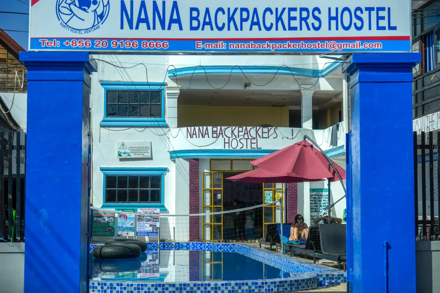 Nana Backpackers hostel i Vang Vieng, Laos. Foto: Anupam Nath, Scanpix