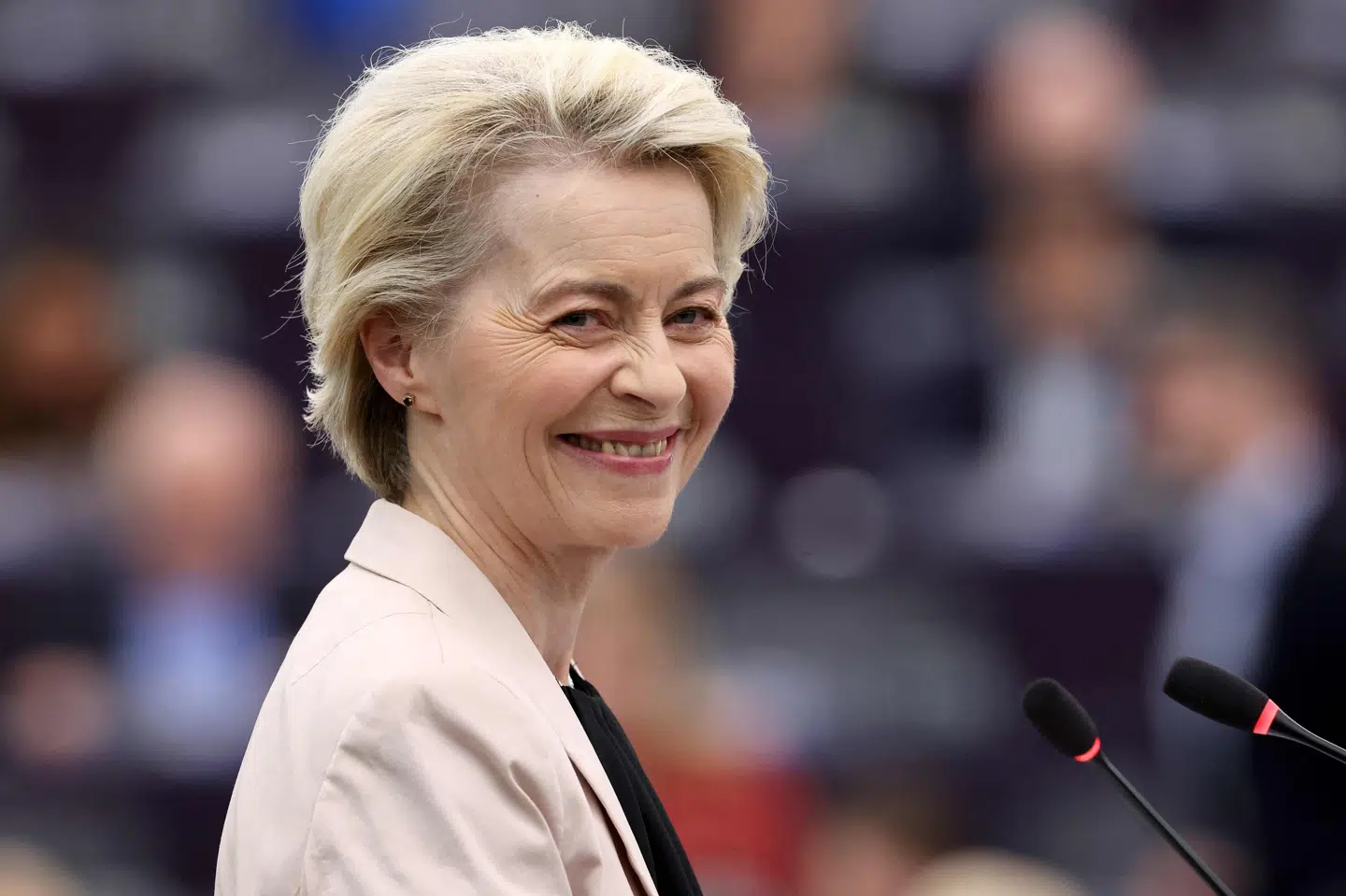 EU-Kommissionens formand Ursula von der Leyen ventes senere onsdag at få godkendt sit bud på den kommende kommission af EU-parlamentet. (Arkivfoto)