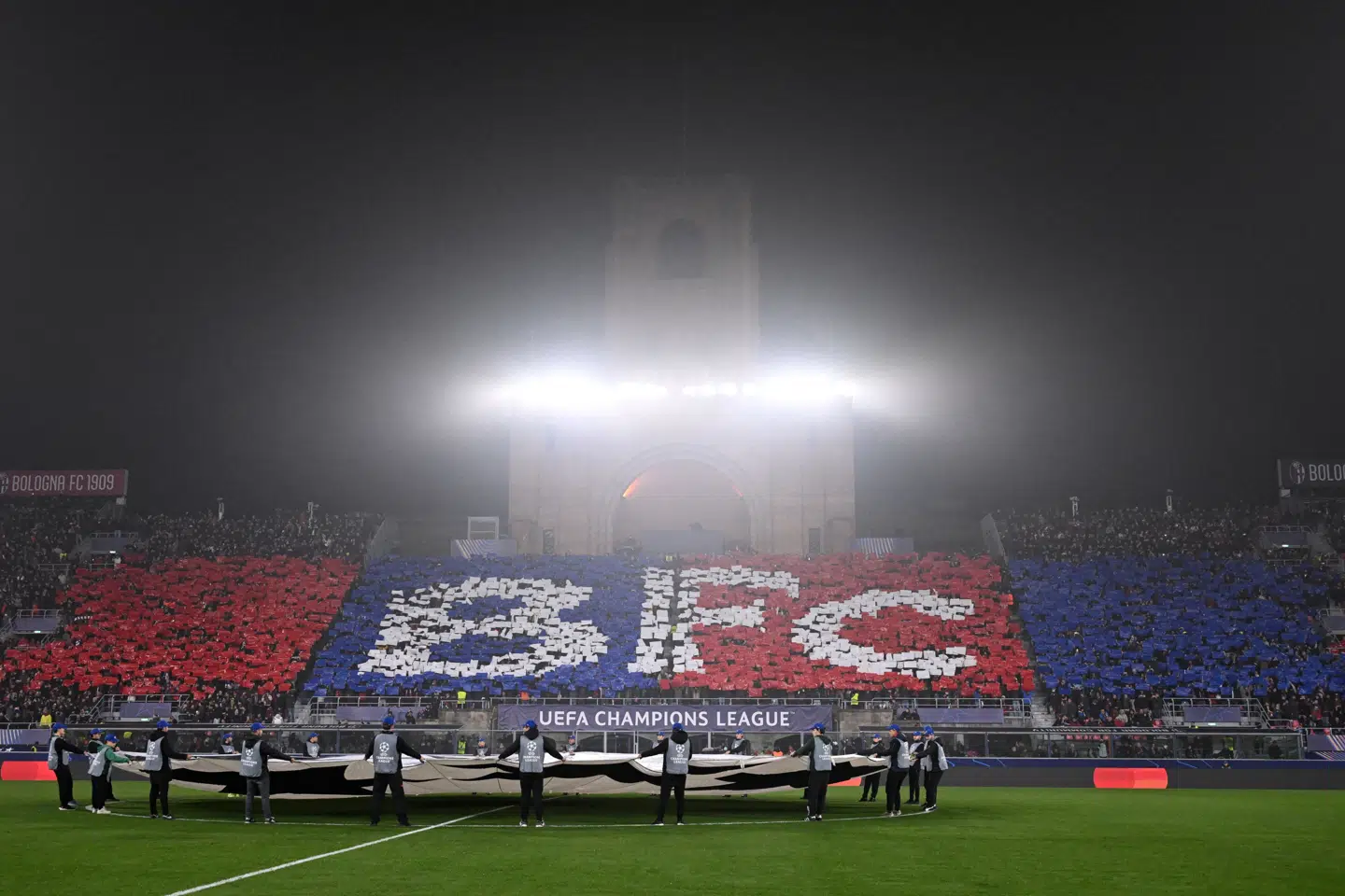 Stadio Renato Dall'Ara danner onsdag aften ramme om kampen mellem Bologna og Lille. (Arkivfoto).