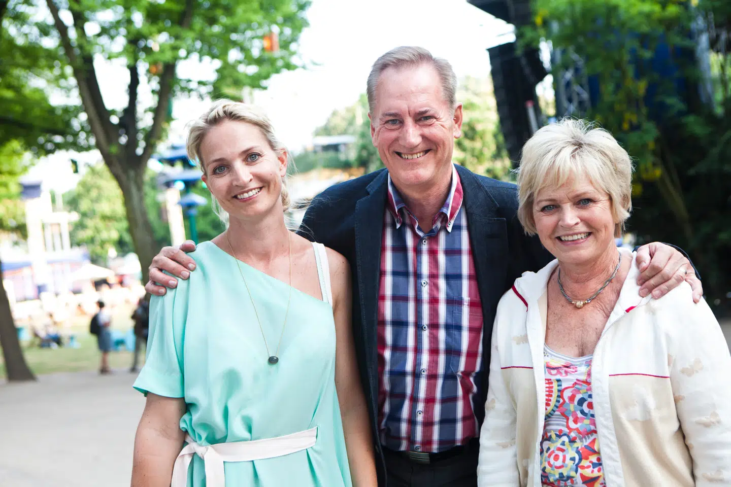 Familien Heick - Kjeld, Hilda og Annette.