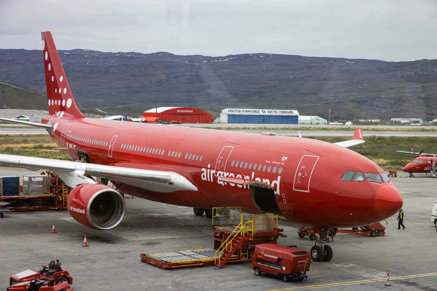 Tidligere gik turen til Nuuk igennem Kangerlussuaq. Arkivfoto: Odd Andersen, Scanpix