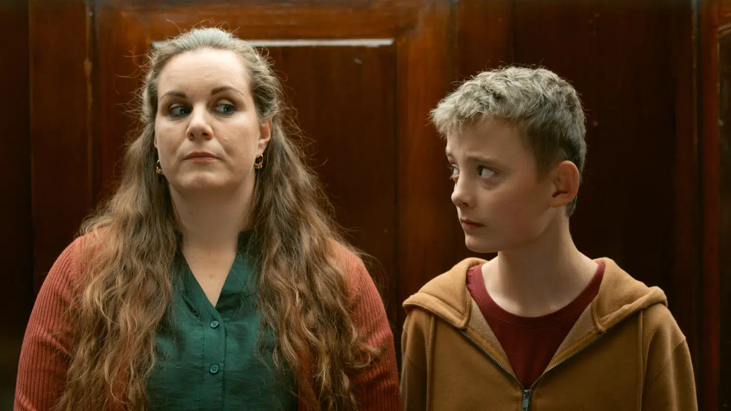 Lise Baastrup og Frederik Thoft spiller mor og søn i 'Tidsrejsen 2'.