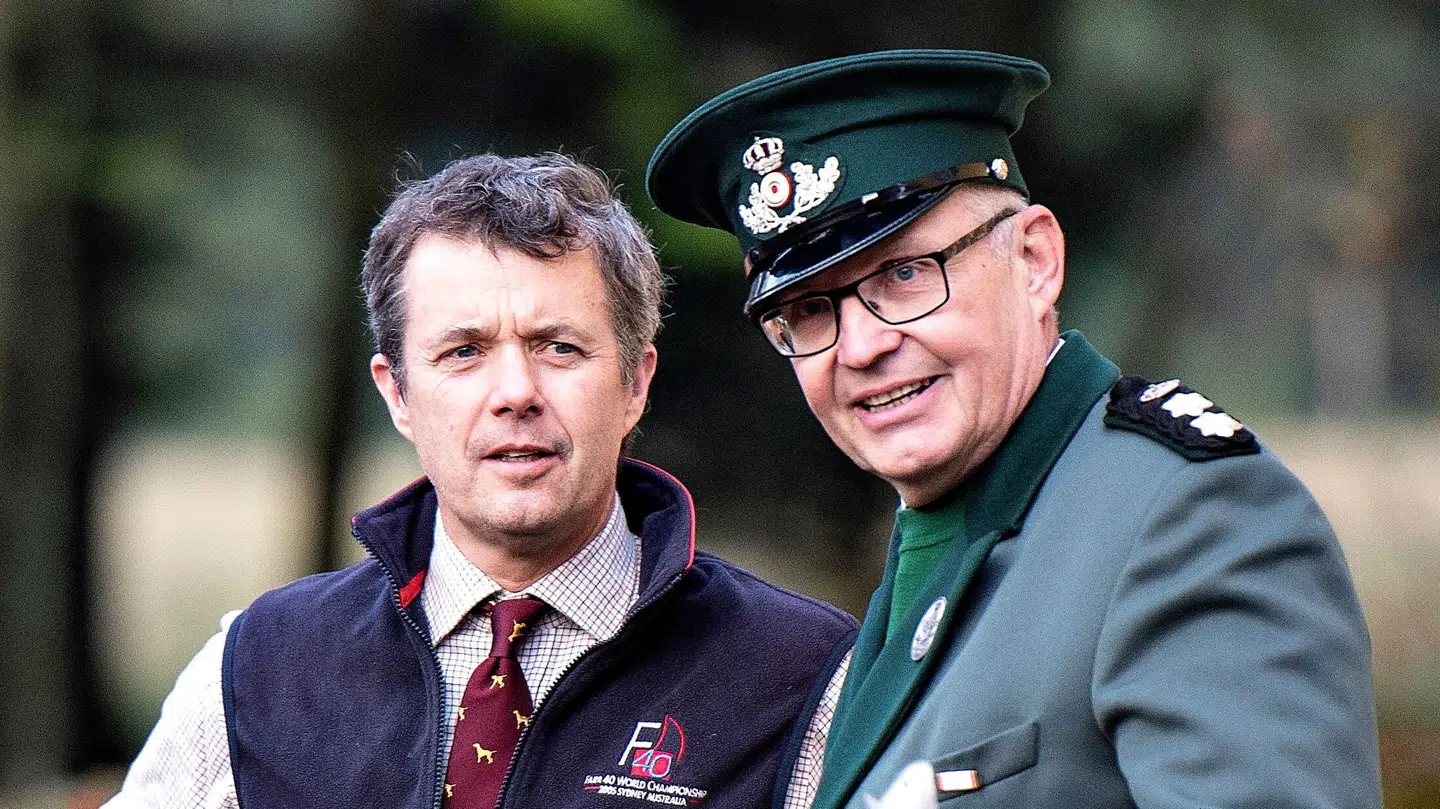 Her ses kong Frederik under en jagt tilbage i 2018, da han var kronprins.