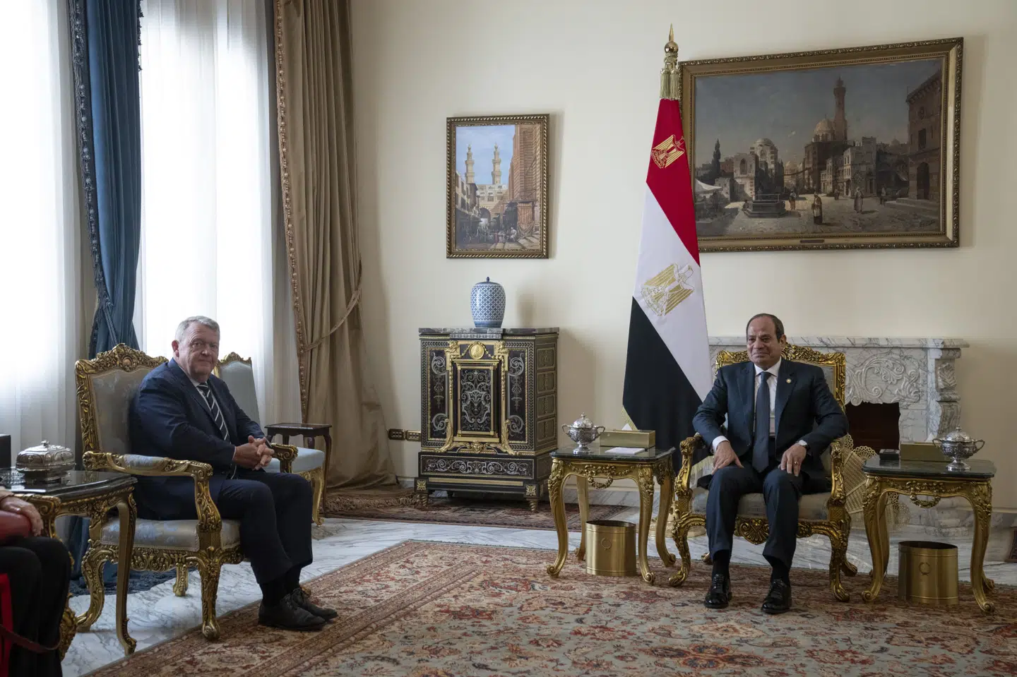 Udenrigsminister Lars Løkke Rasmussen (M) mødtes med Egyptens præsident, Abdel Fattah al-Sisi, under et besøg i den egyptiske hovedstad, Kairo, i begyndelsen af september i år.