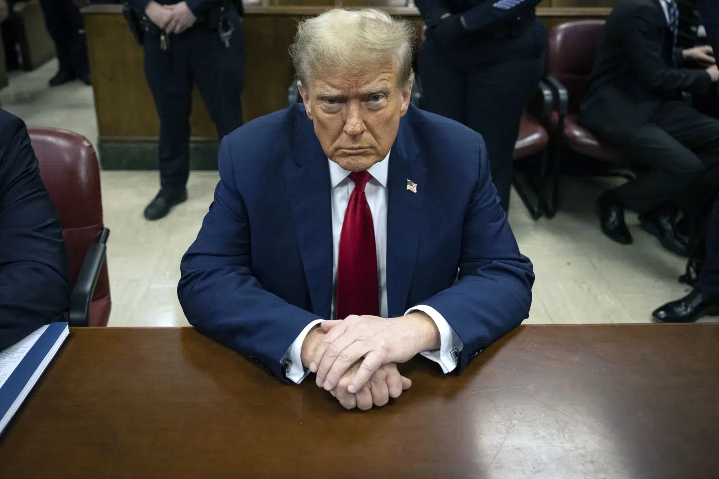 Trump har selv fastholdt, at han er uskyldig i sagen, som han mener var et forsøg på at forstyrre hans valgkampagne fra anklagernes side. (Arkivfoto).