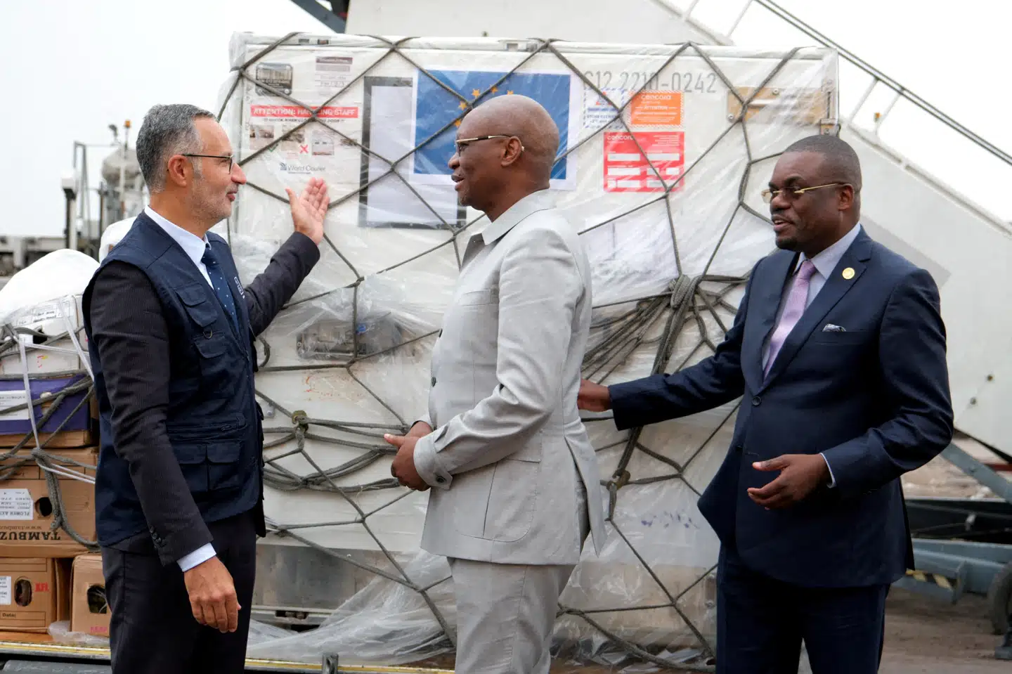 Mere end 300 personer er blevet smittet med ukendt sygdom og mindst 79 er døde. Tidligere har landet også været udfordret af mpox, billede er fra september, hvor det europæiske agentur for biomedicinsk beredskab, Hera, besøgte landet for at præsentere vacciner mod denne sygdom.