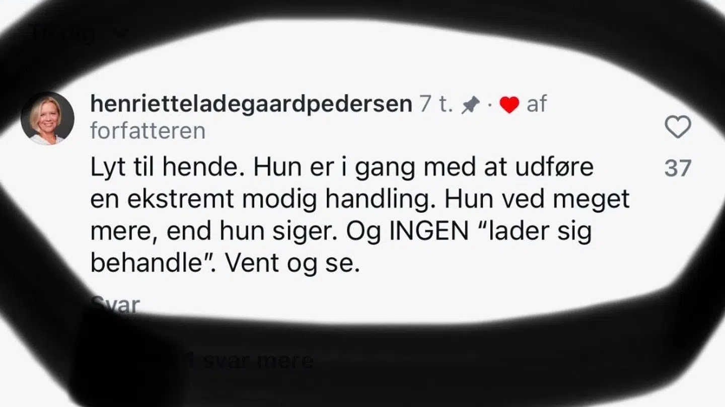 Kommentaren fra Henriette Ladegaard Pedersen