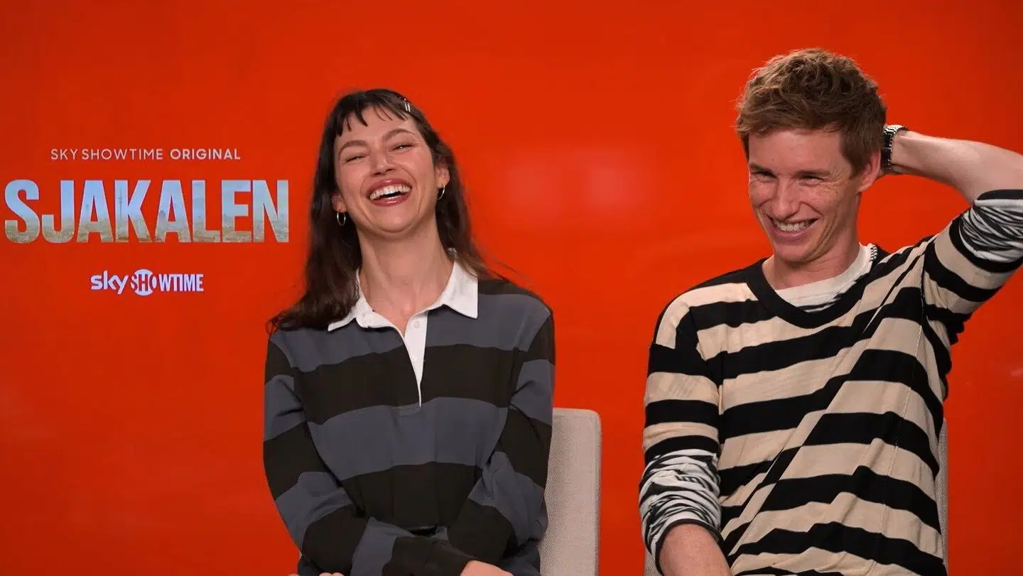Ürsula Corberó og Eddie Redmayne under deres interview med B.T.