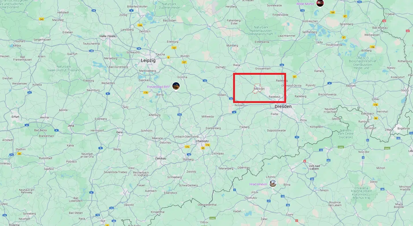 Byen Meißen er lige nu centrum for en større drabsefterforskning.