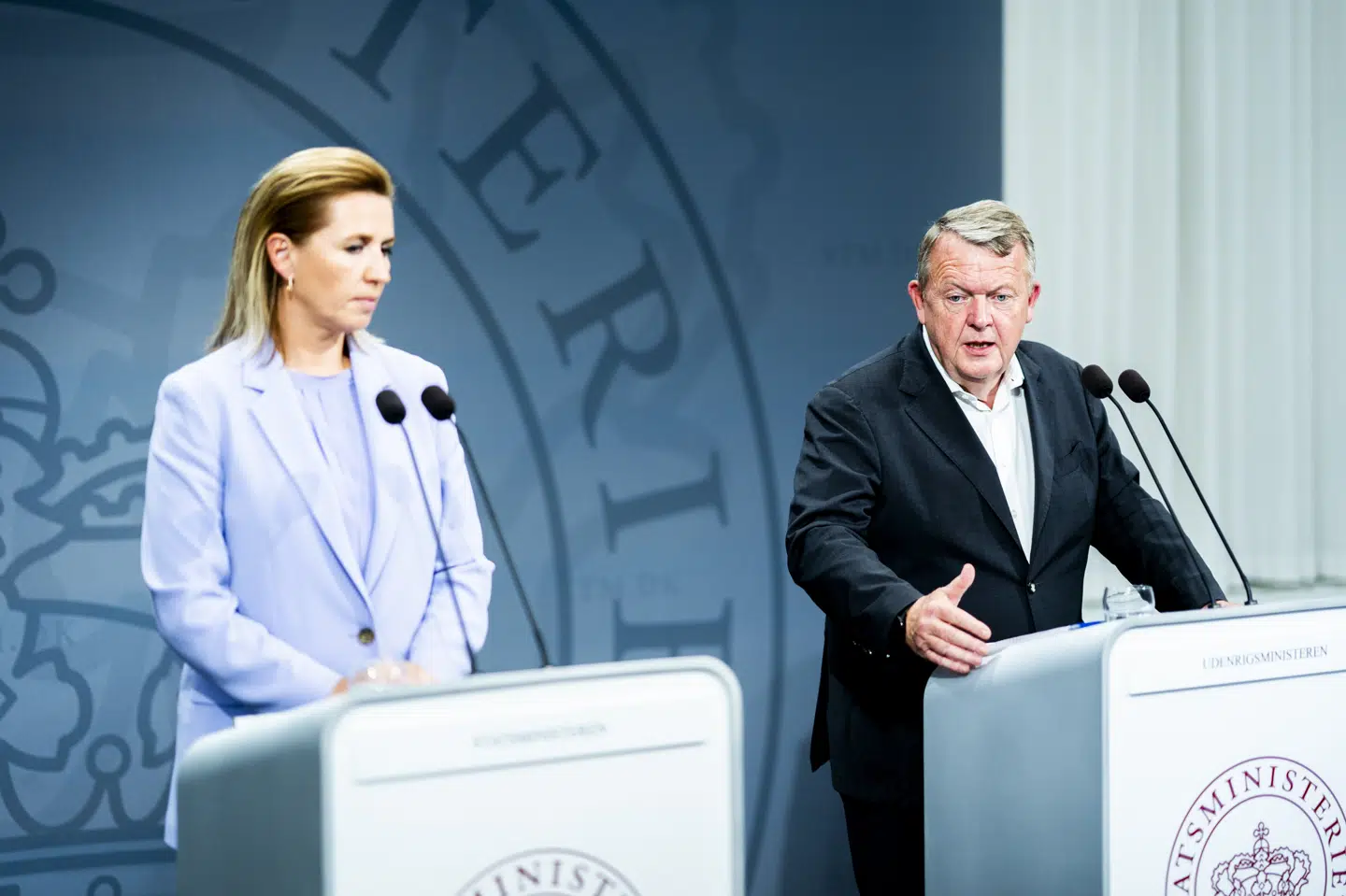 Statsministeren og udenrigsministeren står forskelligt i spørgsmålet om fremtidens pensionsalder. (Arkivfoto).