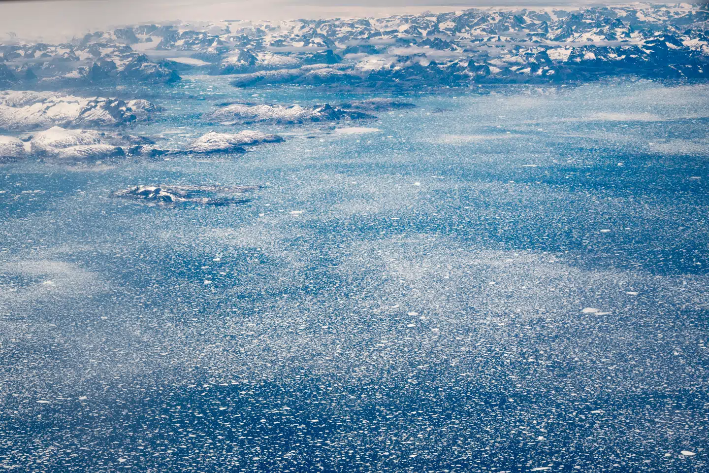 Ishavet ved det østlige Grønland, søndag den 7. juli 2024.