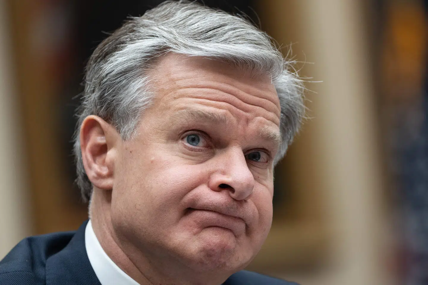 FBI-direktør Christopher Wray træder tilbage, inden hans tiårige periode udløber - samtidig med, at magten skifter fra Biden til Trump. (Arkivfoto)