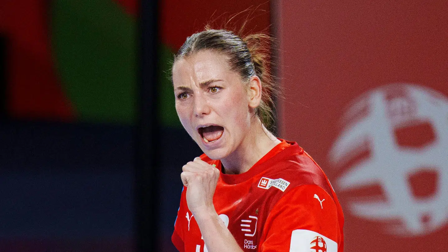 Mie Højlund kom med et højt brøl, da hun udbyggede den danske føring mod Holland.