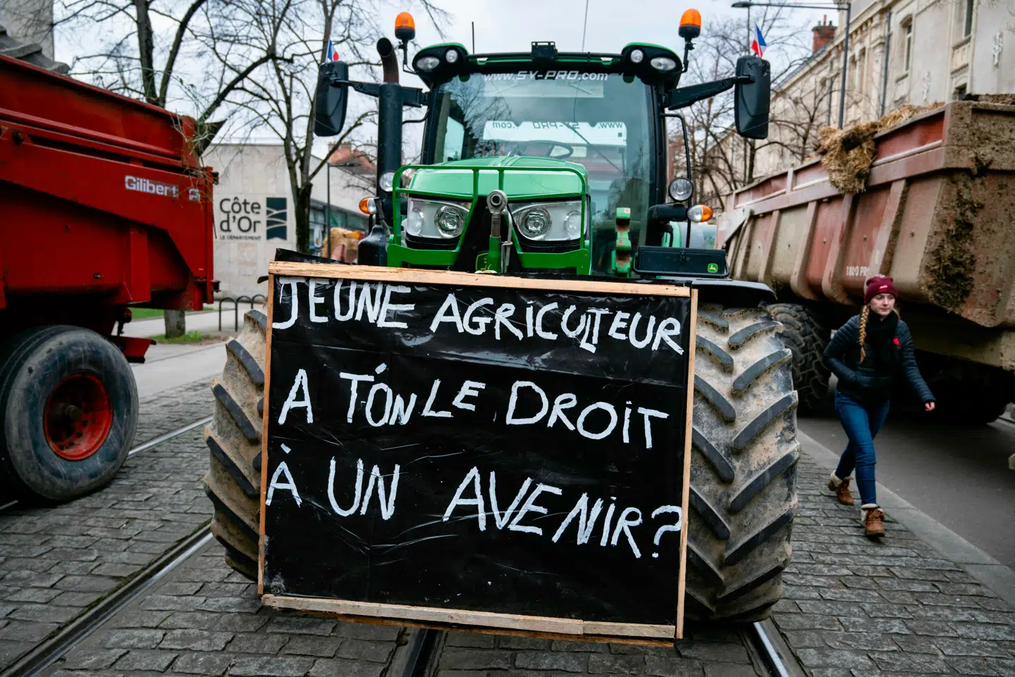 Den europæiske landbrugssektor har protesteret højlydt mod aftalen. Foto: Arnaud Finistre, Scanpix
