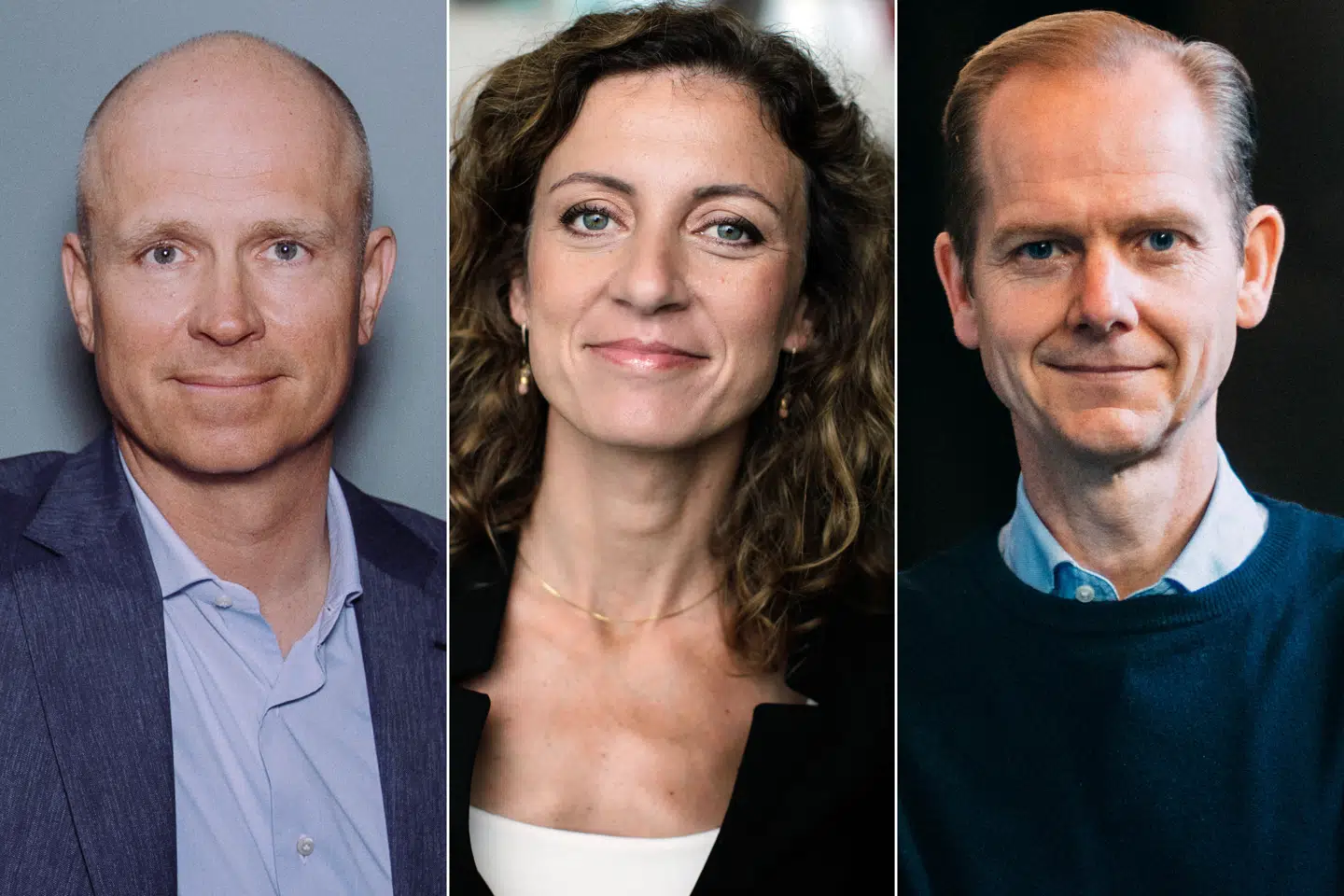 Gregers Wedell-Wedellsborg, Naja Nielsen og Christian Jensen er stærke kandidater til jobbet som ny generaldirektør i DR, vurderer Michael Dyrby.