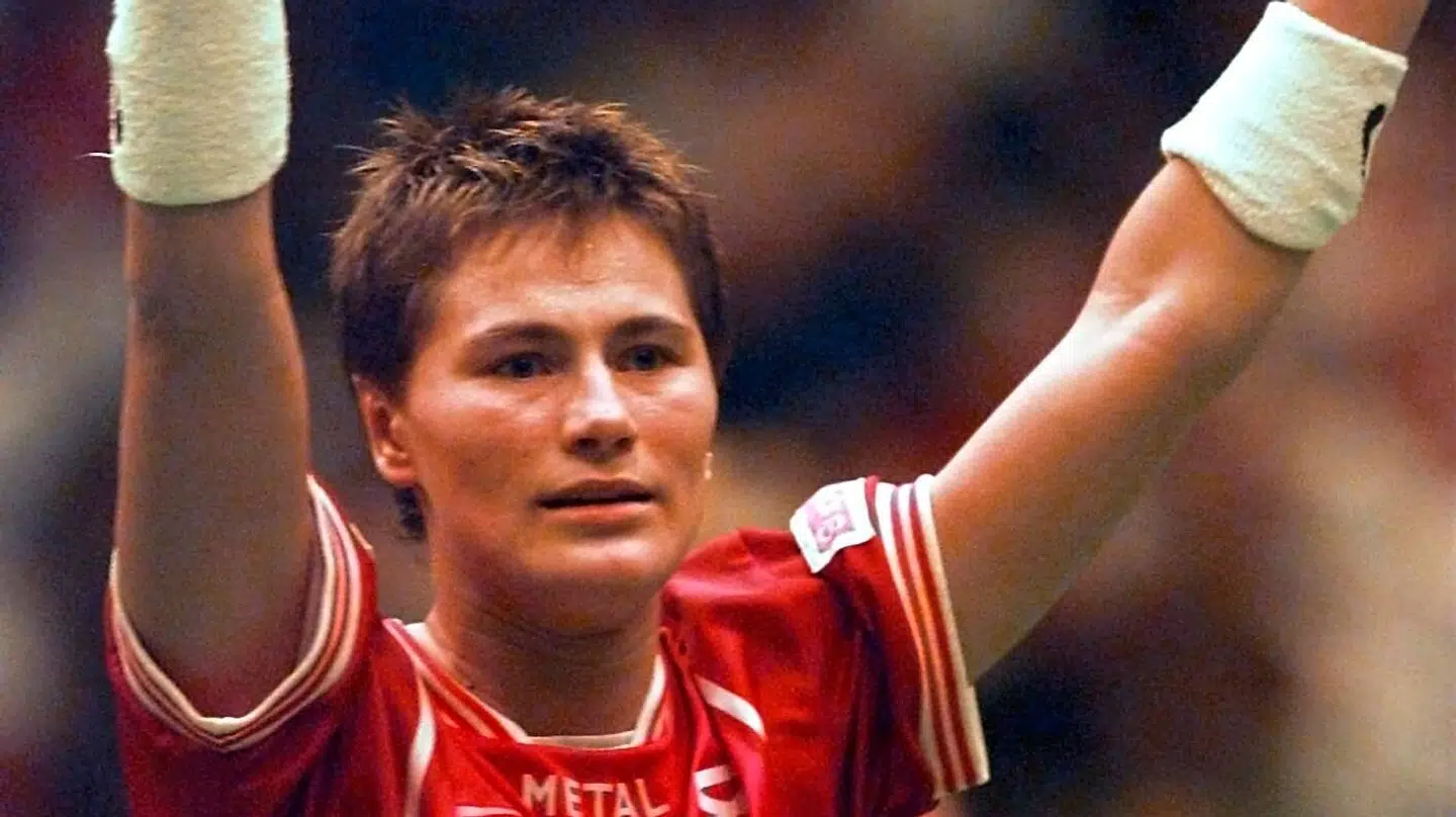 Anja Andersen blev lørdag aften hyldet.