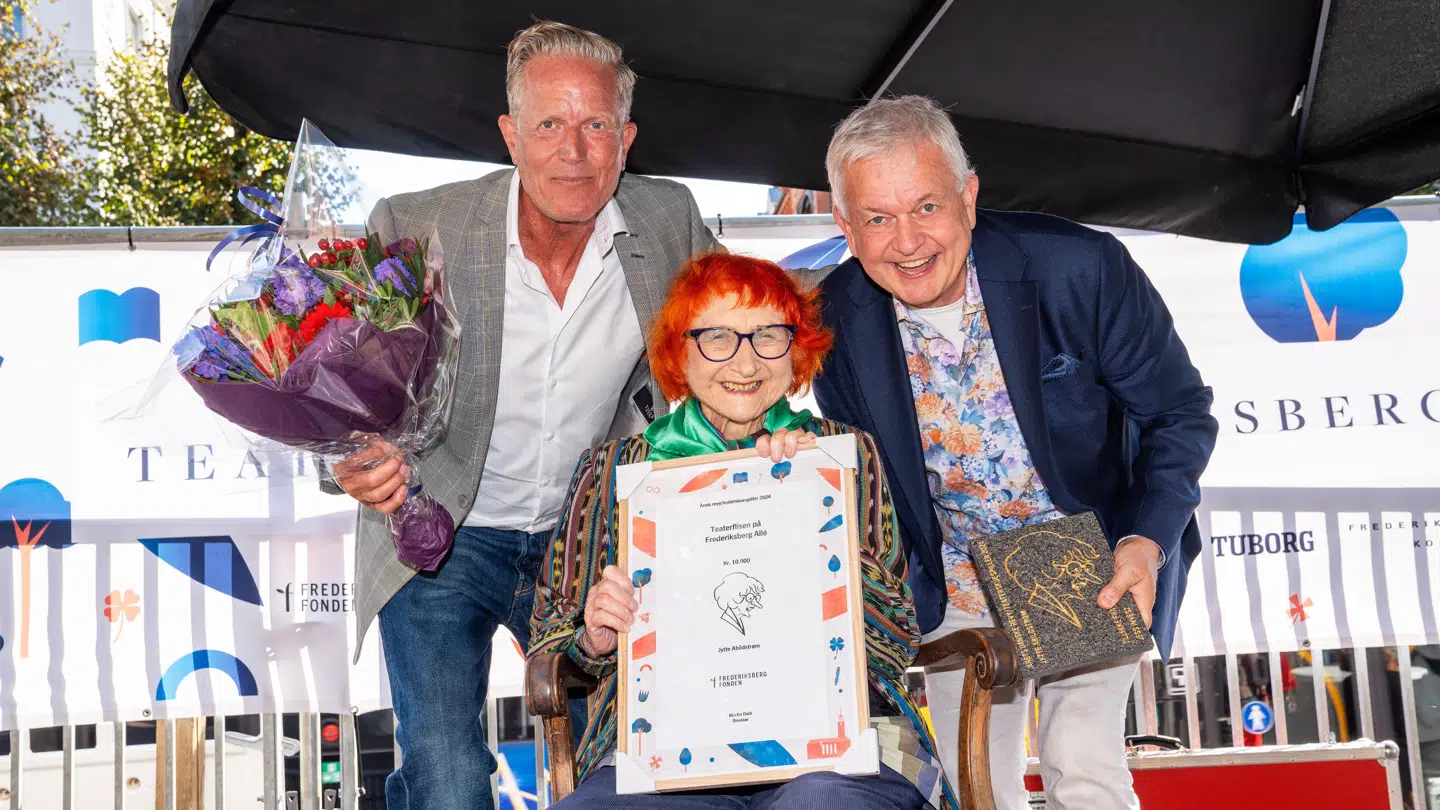 Teaterflisen 2024, Frederiksberg Peter Mygind Jytte Abildstrøm