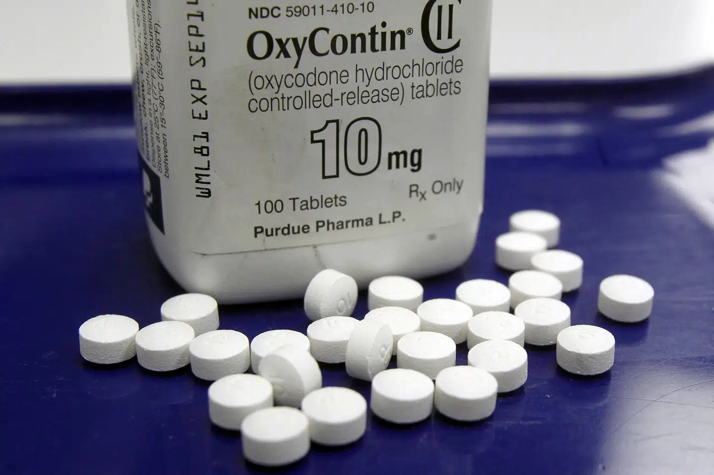 Den smertestillende medicin OxyContin anses for at være en af de store syndere i den amerikanske opioidkrise. (Arkivfoto).