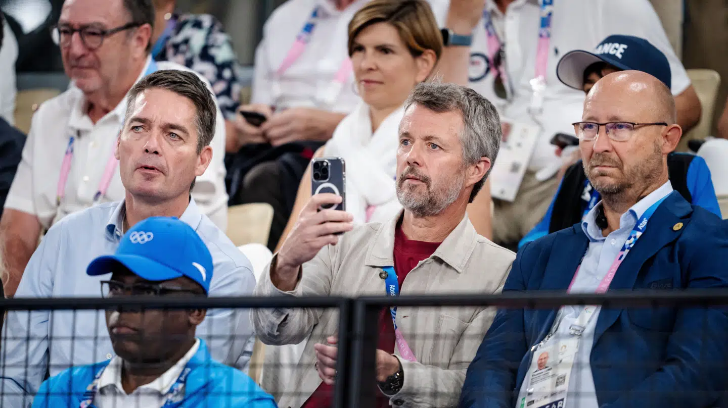 Kong Frederik til Viktor Axelsens OL-finale.