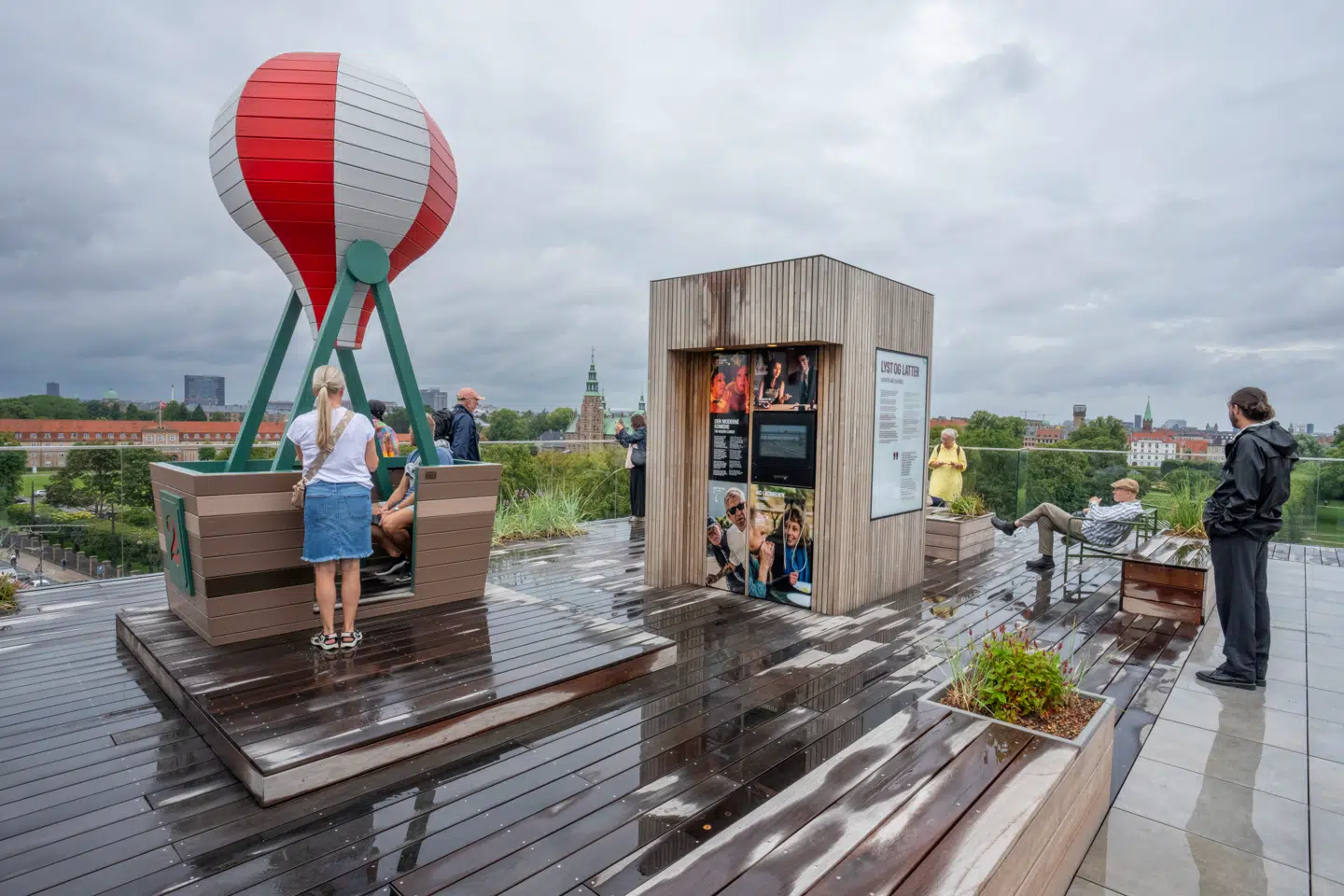 Filmtaget på toppen af Cinemateket.