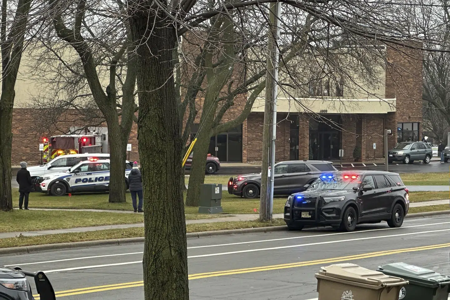 Der var mandag politi til stede ved en skole i Madison i delstaten Wisconsin, efter at en 15-årig pige stod bag et skyderi.