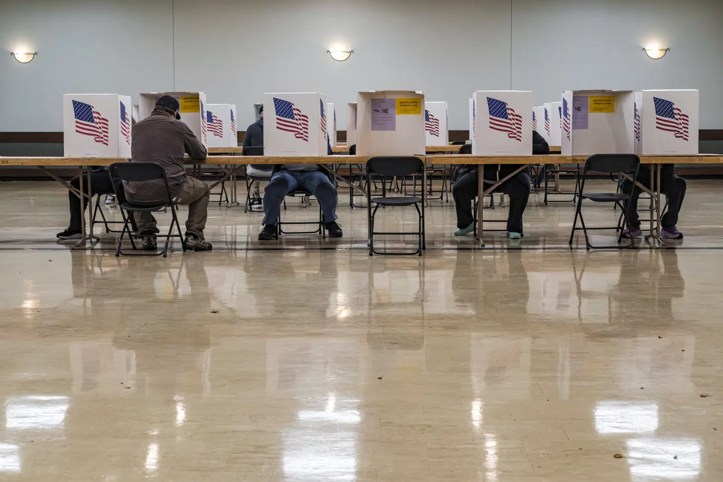 Vælgerne i delstaten Iowa endte i overvejede grad med at pege på Donald Trump, selv om en måling kort før valget forudsagde noget andet. (Arkivfoto).