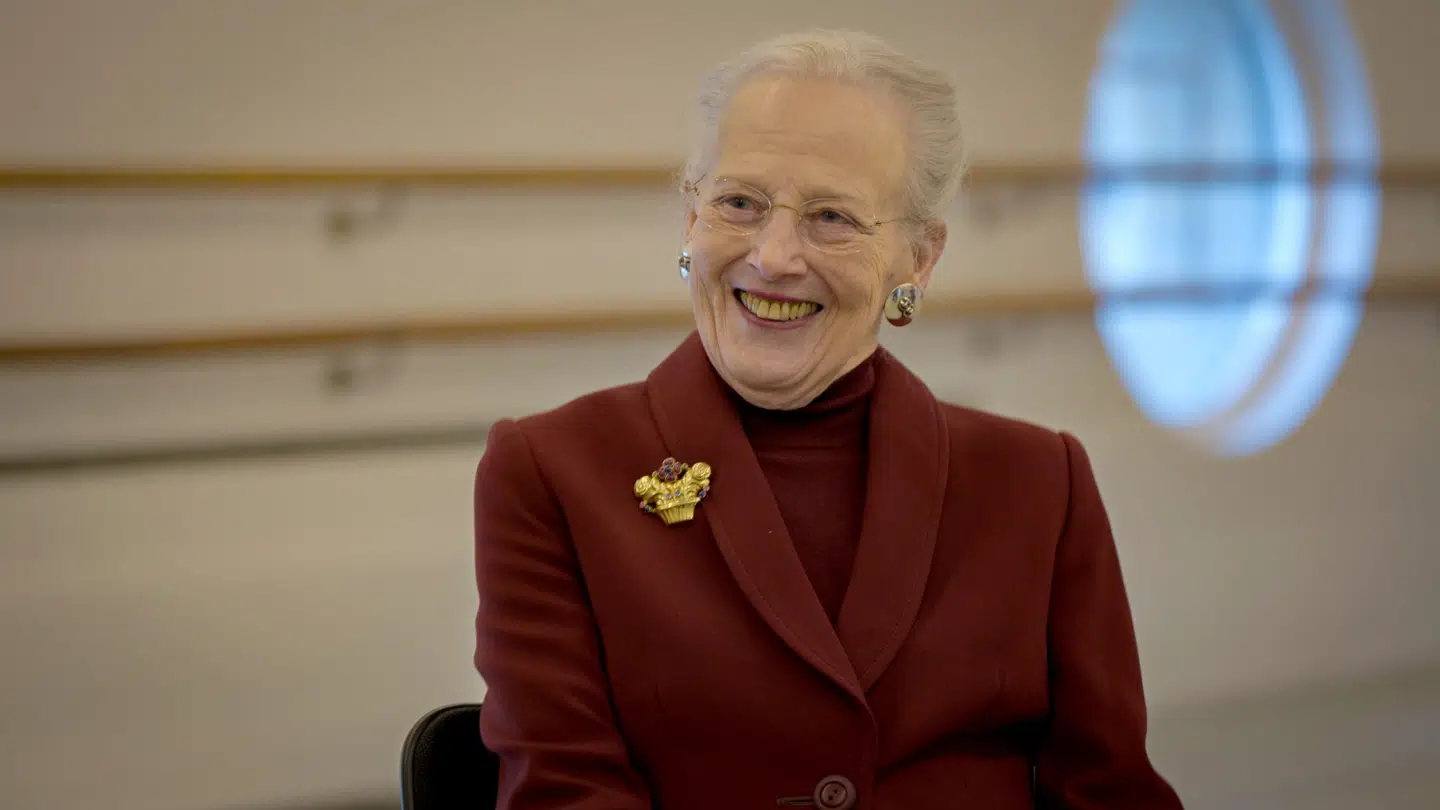 Dronning Margrethe i balletsal på Gamle scene.