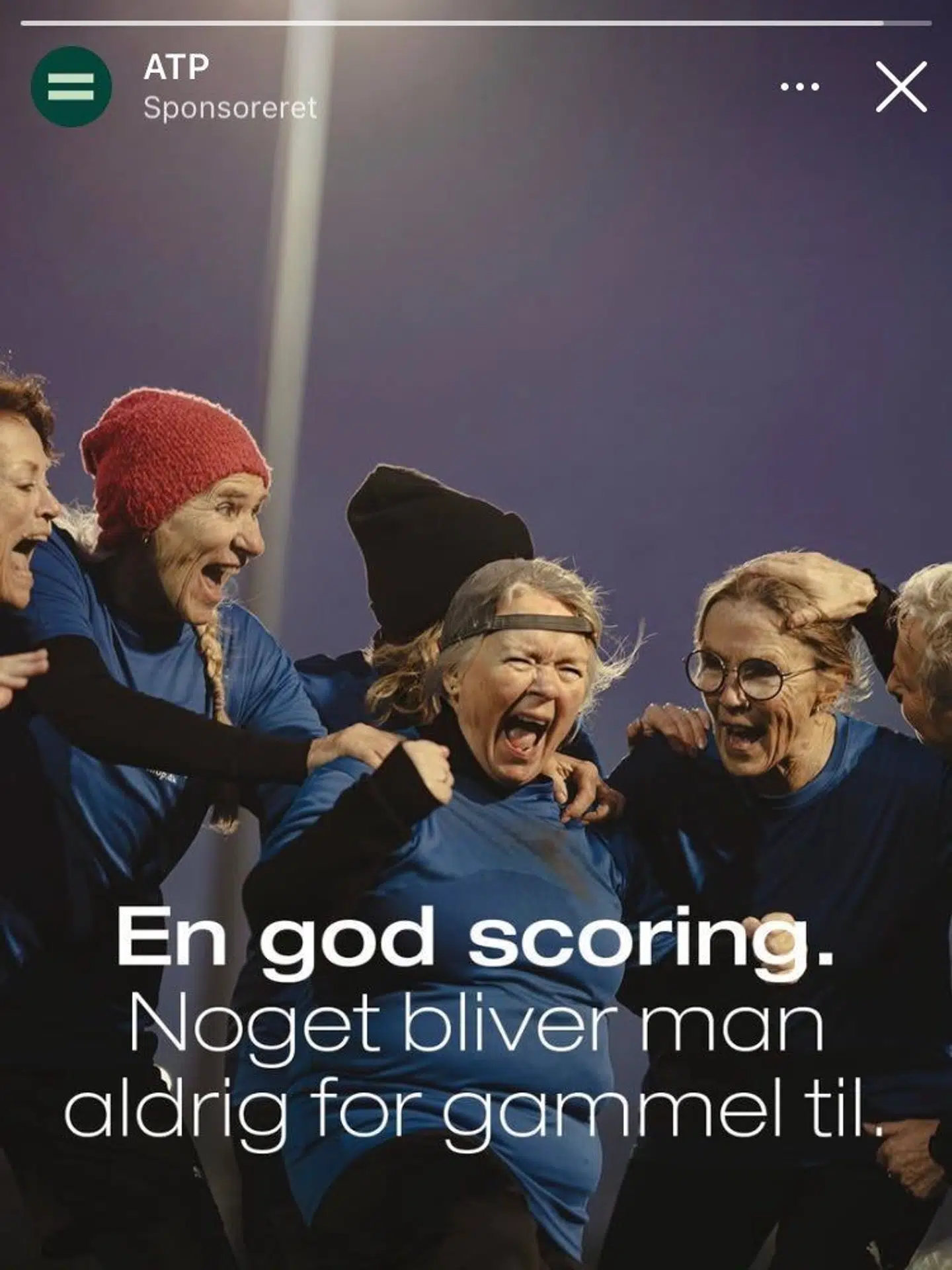 Sådan ser ATP's kampagne ud på Instagram.