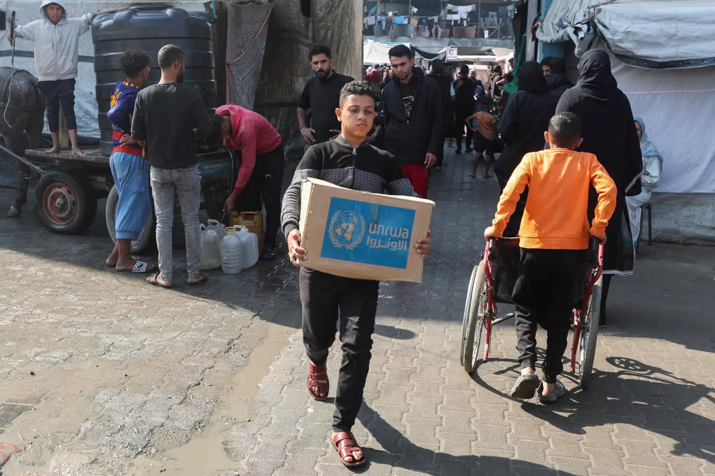 UNRWA er en af de organisationer, der leverer nødhjælp til Gaza. (Arkivfoto).