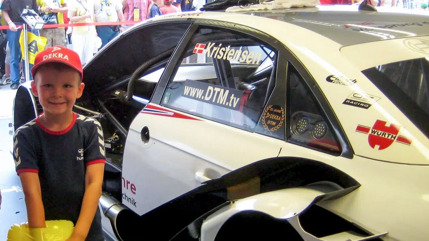 Det var mødet med Tom Kristensen og synet af danskerens Audi, der fik Bastian Buus til selv at drømme om en fremtid i DTM. Billedet er fra Oschersleben-banen i Tyskland i 2009.