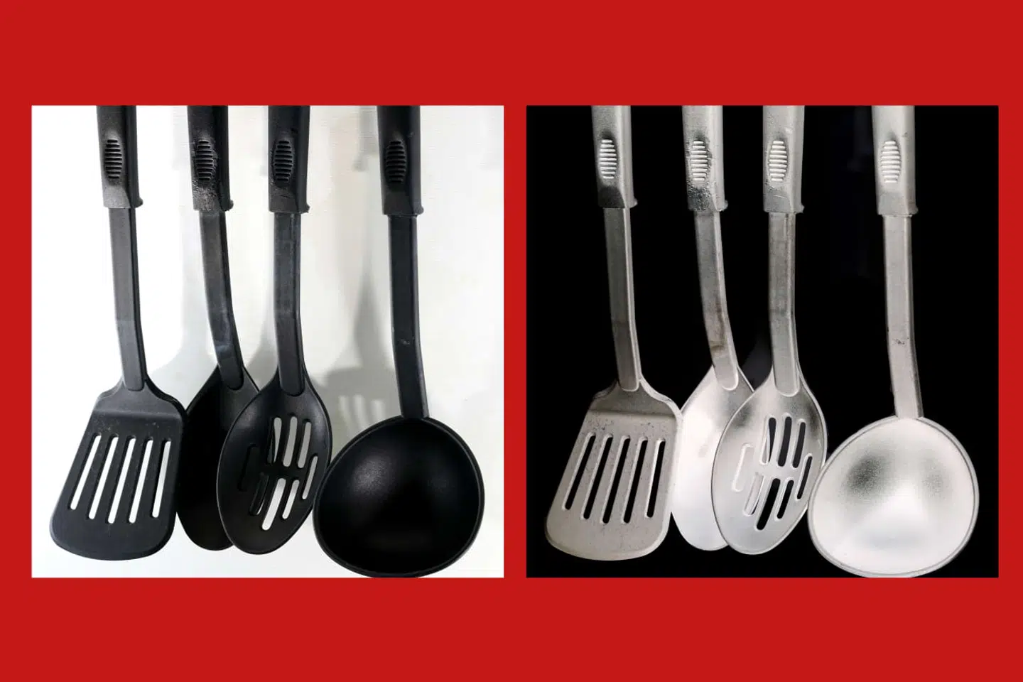 Hvis du vil undgå skadelig kemi i maden, kan du med fordel undgå sorte paletknive, viser ny undersøgelse. Men også andre produkter i hjemmet kan indeholde de skadelige stoffer.
