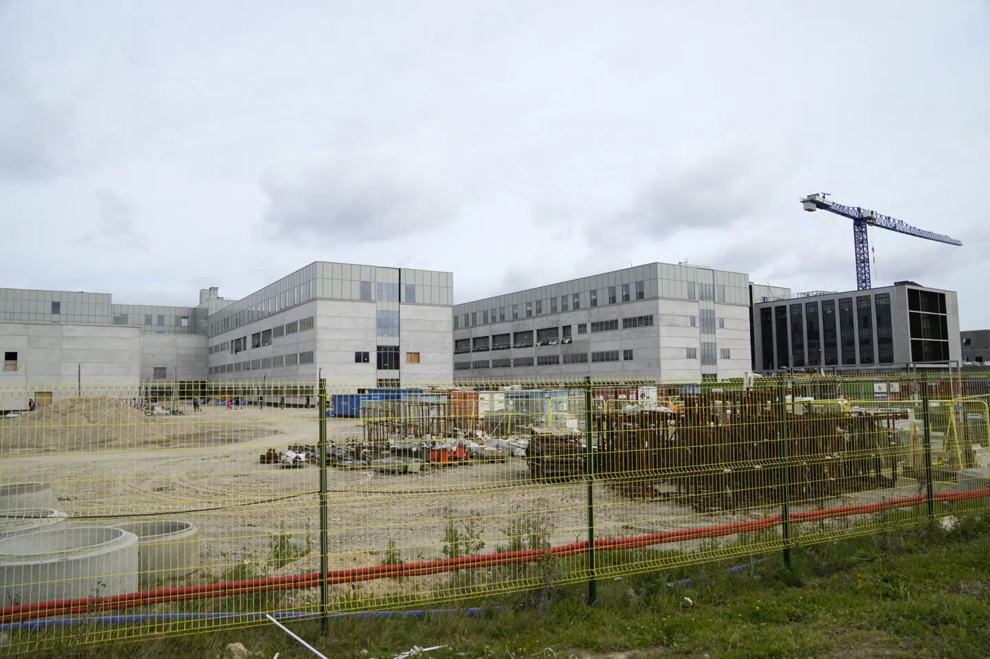 Region Syddanmark har siden 2019 været i gang med opførelsen af et nyt supersygehus i Odense, Nyt OUH. Her ses byggeriet i september 2024. Det forventes at tage imod de første patienter i 2027. (Arkivfoto).