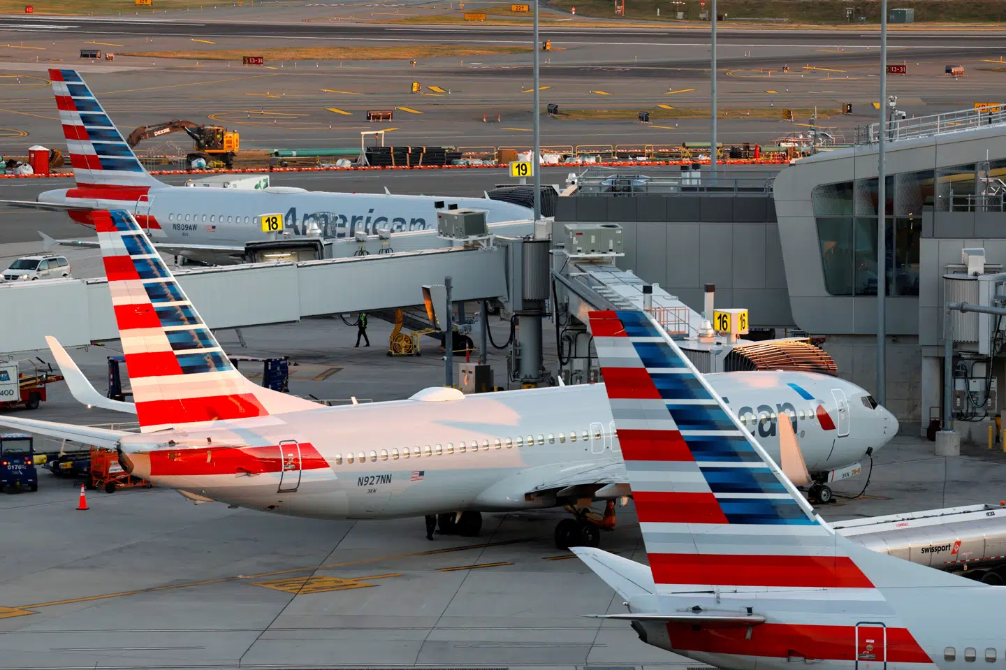 American Airlines holdt alle fly på jorden på grund af teknisk fejl. (Arkivfoto)