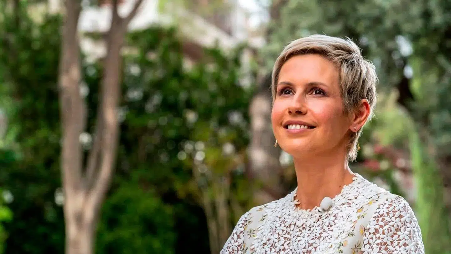 Asma al-Assad efter succesfuld kræftbehandling i 2019.