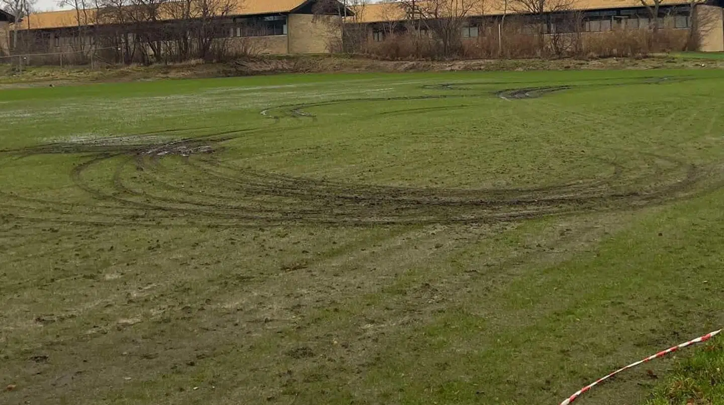 Sådan ser de udkørte baner ud nu.