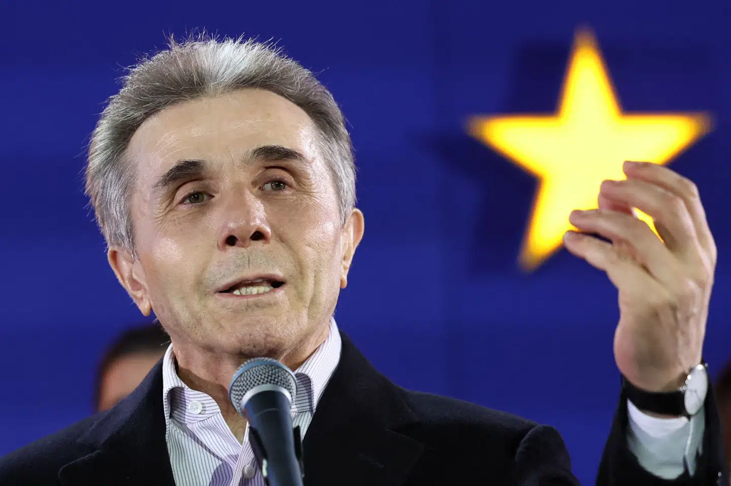 Bidzina Ivanishvili holder tale den 26. oktober efter regeringspartiet Georgisk Drøms valgsejr.