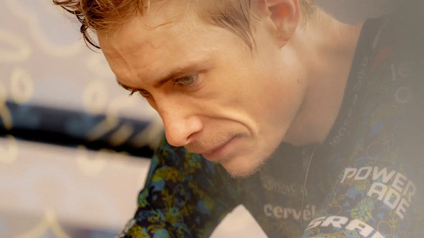 Jonas Vingegaard ses her under 14. etape af Tour de France 2024.