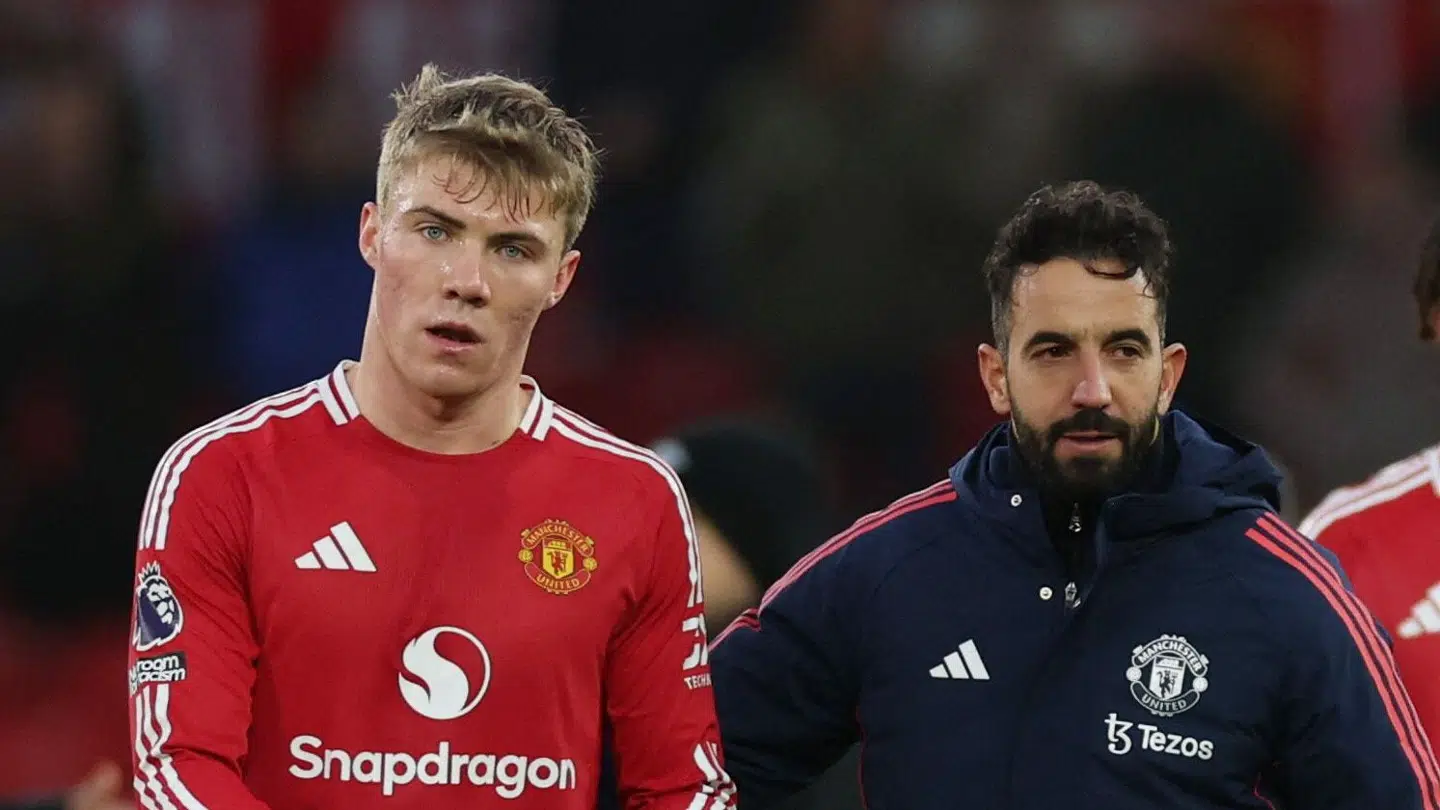 Uniteds fans havde nok drømt om, at Ruben Amorim kunne få Højlund til at banke mål ind på samlebånd. Sådan er det endnu ikke gået.